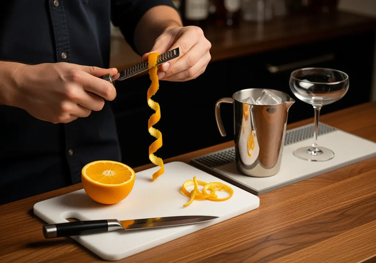 Sugrör i tropiska drinkar hemma