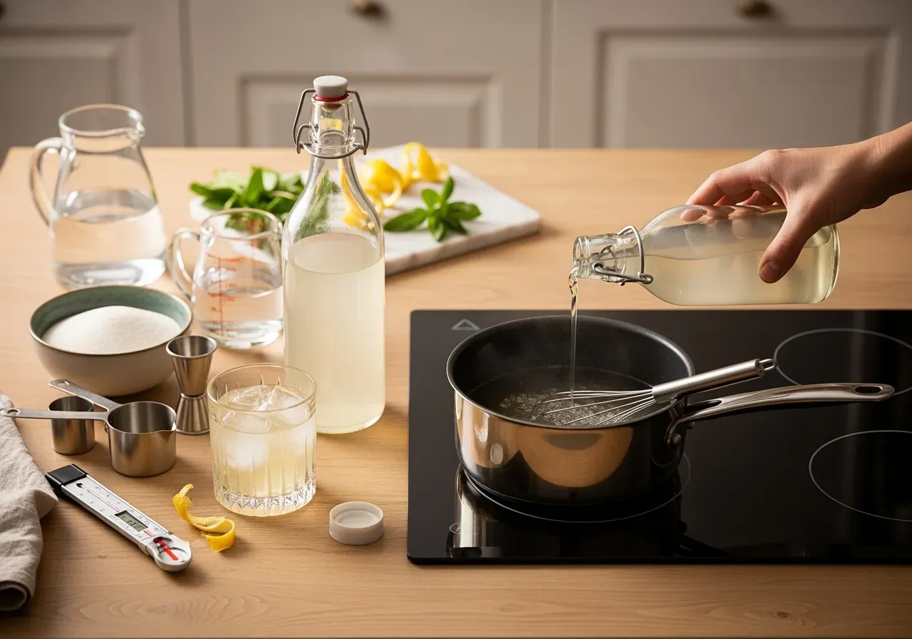 Sugrör för varma drycker hemma