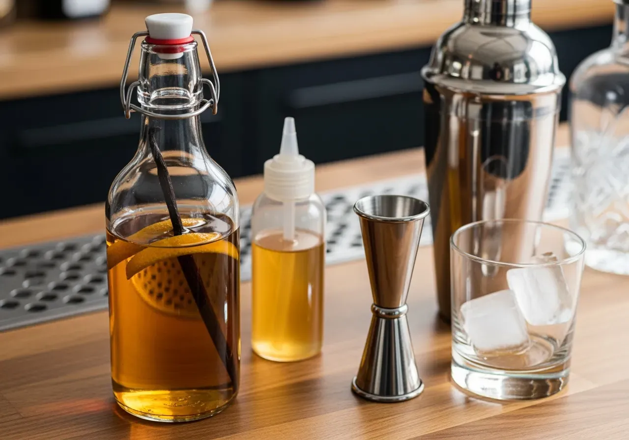 Sugrör i whiskyglas val och placering