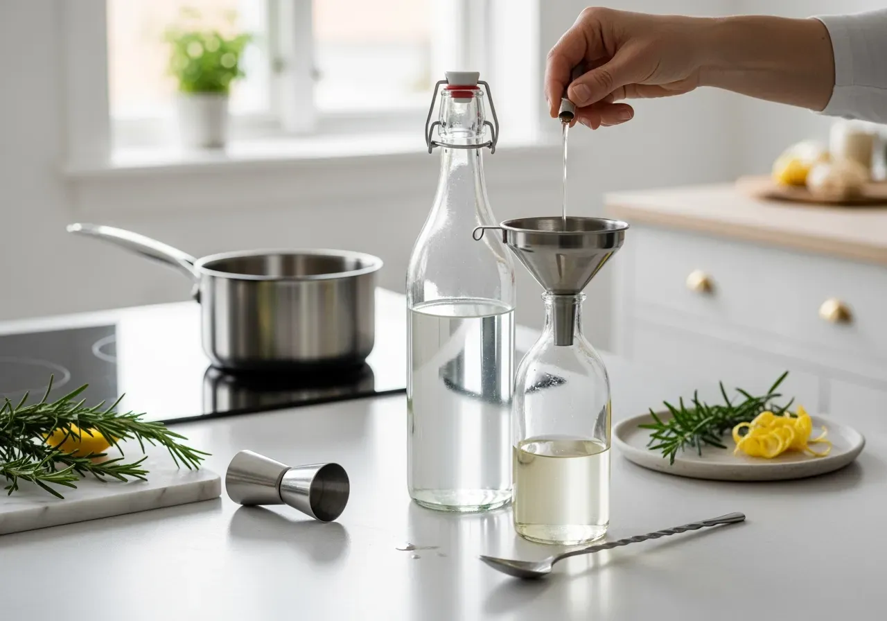 Sugrör och dekorationer för balanserade drinkar