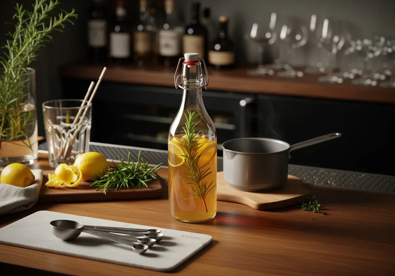 Placering av sugrör och garnityr