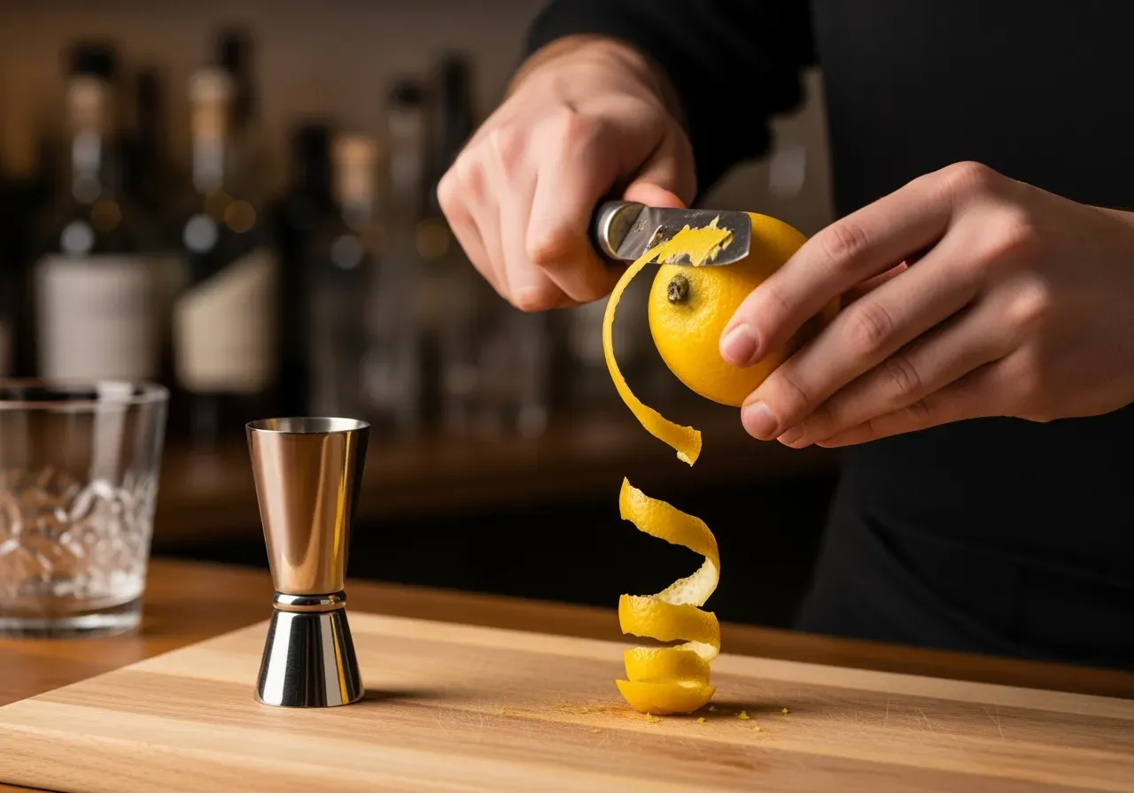 Sugrör och karaffservering i bar