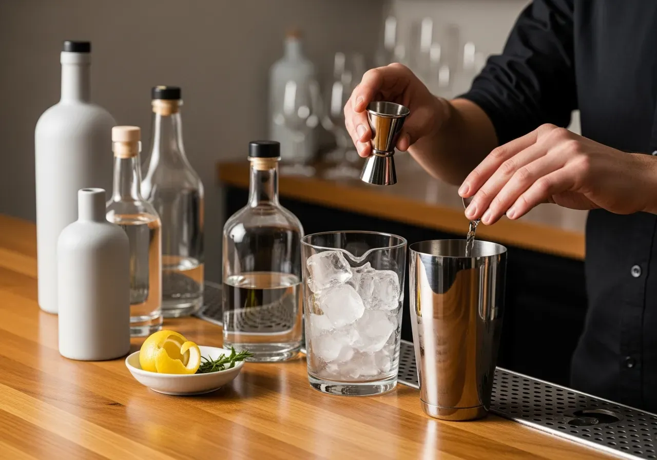 Sugrör och sirap i drinkar