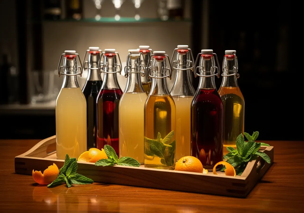 Sugrör vid vinprovning och champagne