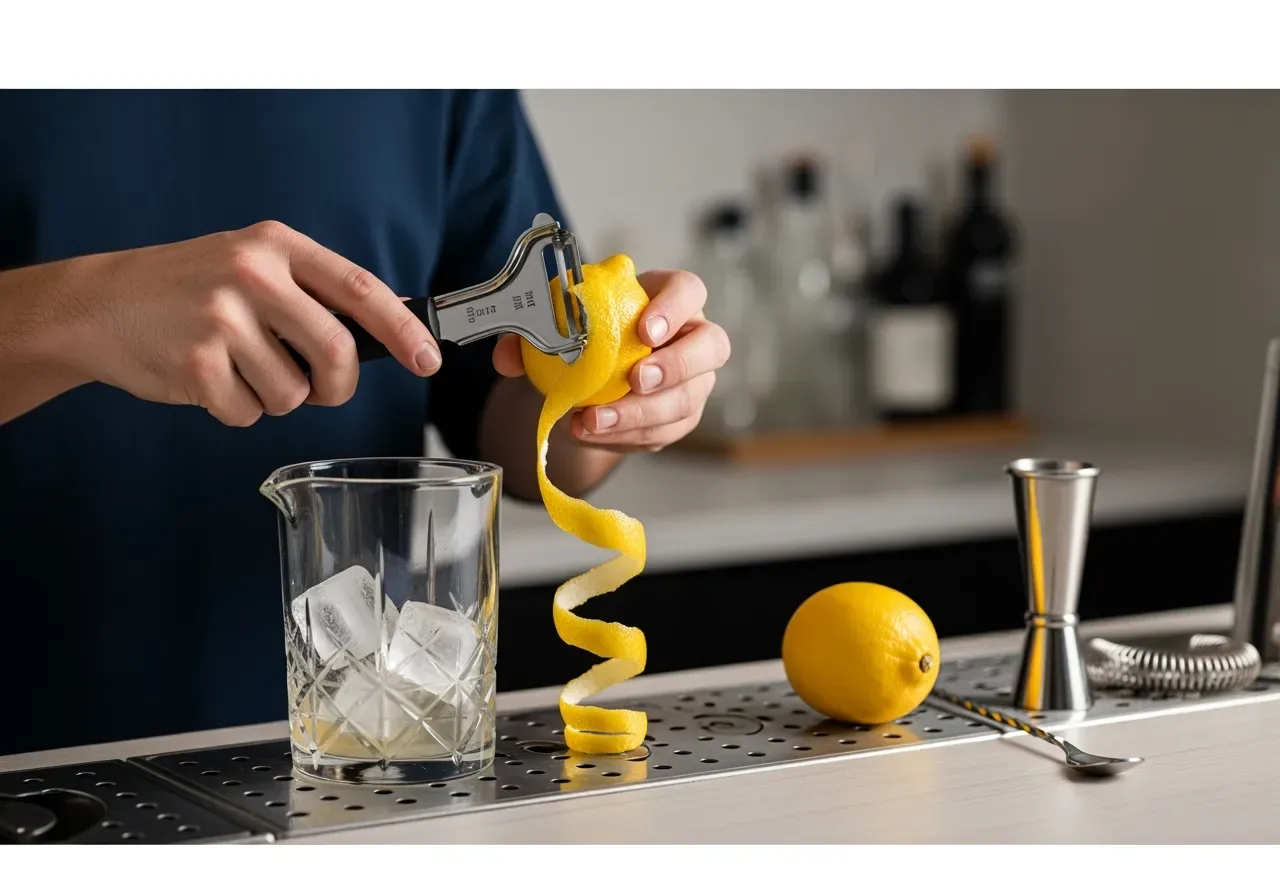 Glas för delikatessaromer i drinkar