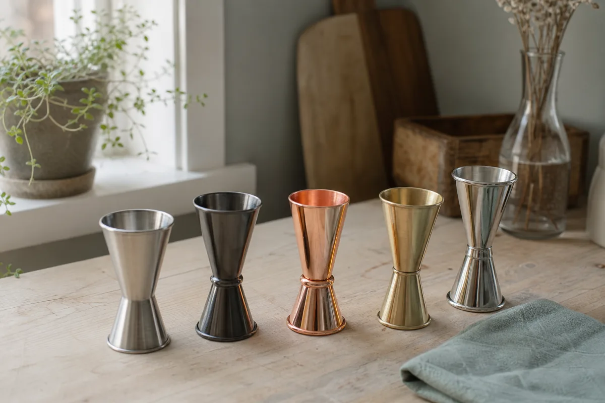 5 jiggers som ger snyggare precision i varje drink